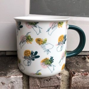 ONE TOGETHER Organic/“Giving Flowers”-Themed Ceramic Mug